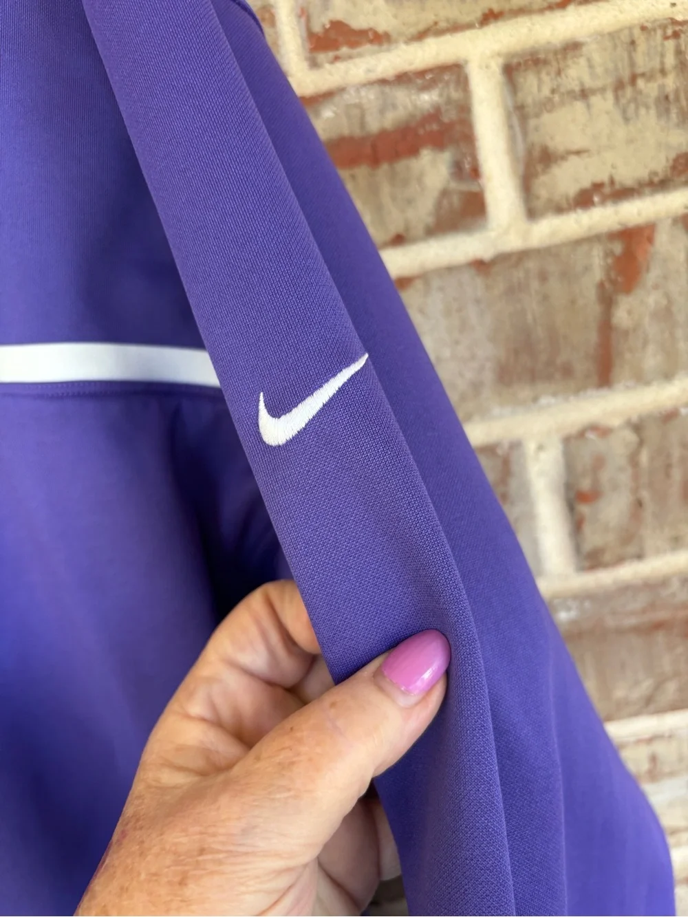 Nike Golf Purple Thermafit Quarter-Zip Performance Jacket